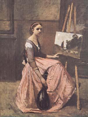 Jean Baptiste Camille  Corot L'atelier (mk11) china oil painting image